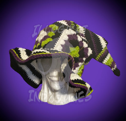 Cozy Creepy Crawler Beverage Witch Hat